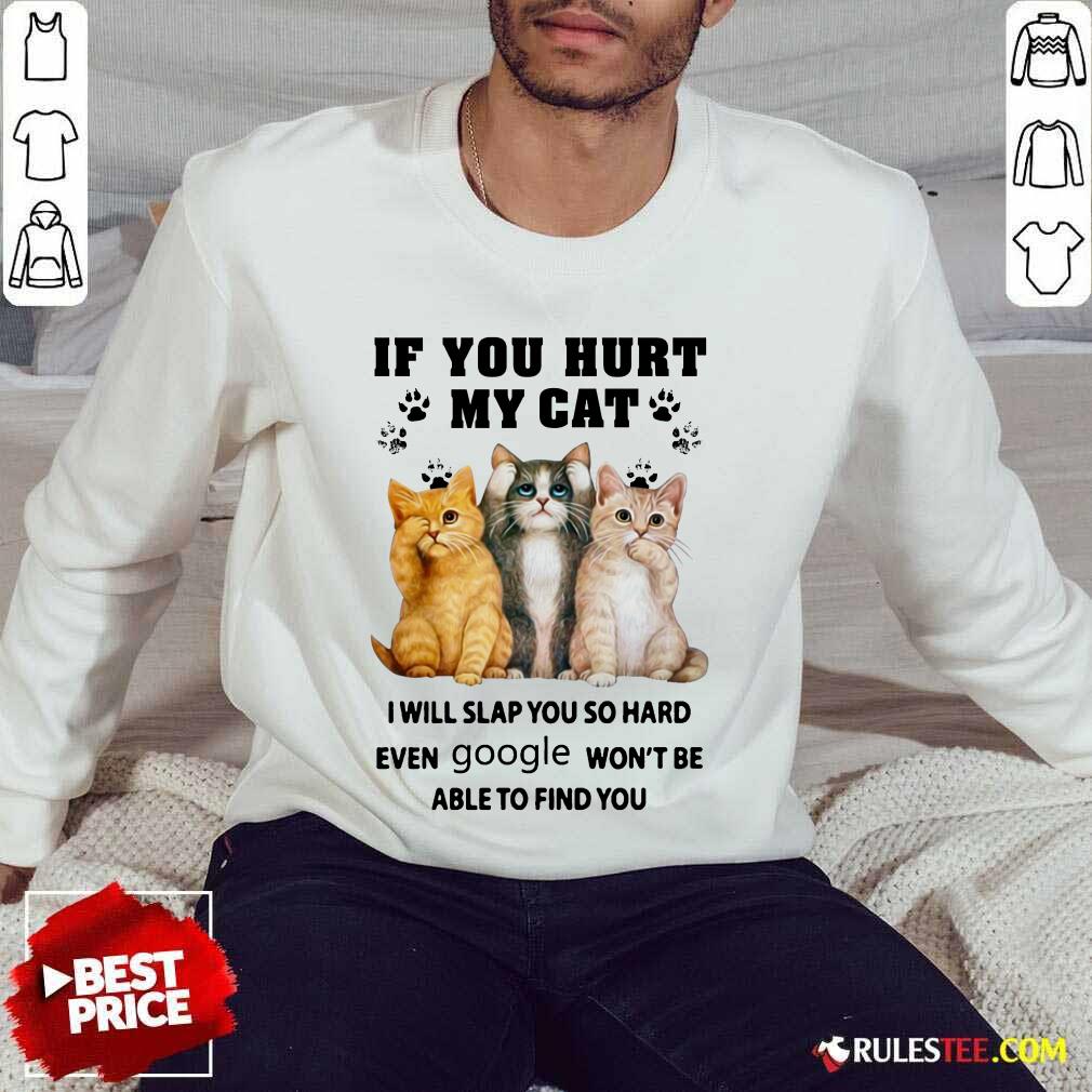If You Hurt My Cat I Will Slap You Sweater