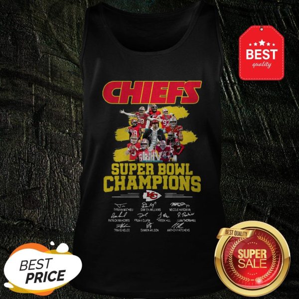 Chiefs Super Bowl Champions Signatures Tank Top