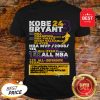 Kobe Bryant 24 8 5X NBA Champion 2X NBA Finals Most Valuable Shirt