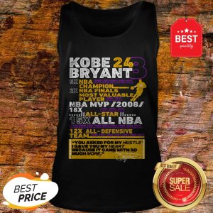 Kobe Bryant 24 8 5X NBA Champion 2X NBA Finals Most Valuable Tank Top