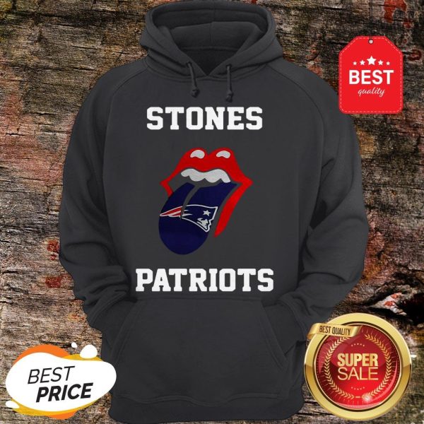 Nice Rolling Stones Logo New England Patriots Hoodie
