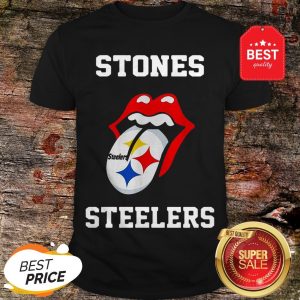 Nice Rolling Stones Logo Pittsburgh Steelers Shirt