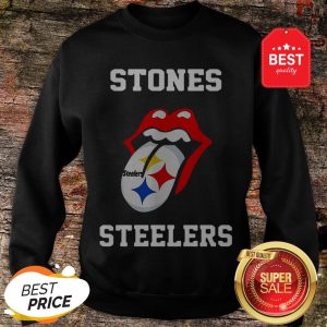 Nice Rolling Stones Logo Pittsburgh Steelers Sweathisrt