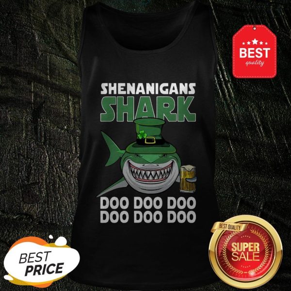 Nice Shenanigans Shark Doo Doo Doo St Patrick’s Day Tank Top