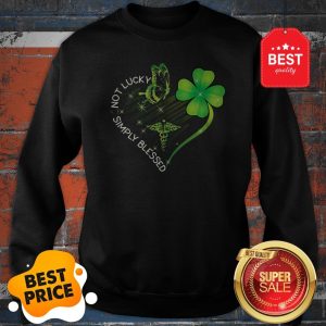 Not Lucky Simply Blessed Nurse Heart Shamrock St. Patrick’s Day Sweatshirt