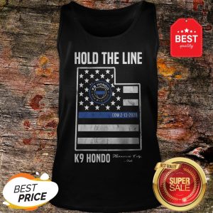 Official Hold The Line K9 Hondo Herriman City Utah Tank Top