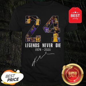 Official Legends Never Die Kobe Bryant 24 Signature Shirt