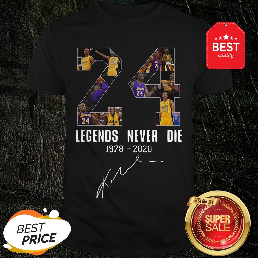 Official Legends Never Die Kobe Bryant 24 Signature Shirt