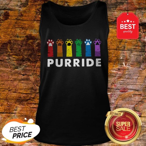 Official LGBT Cat Paws Purride Tank Top