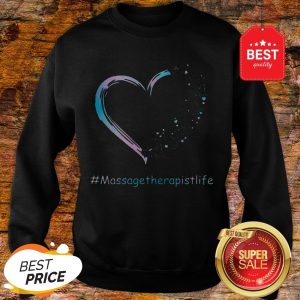 Official Love #Massagetherapistlife Blue Heart Sweatshirt