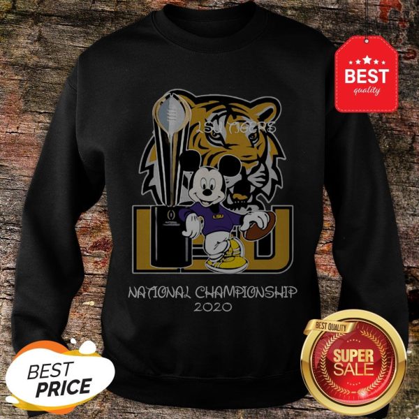 Official Mickey Mouse LSU Tigers National Championship 2020 Sweatshirt