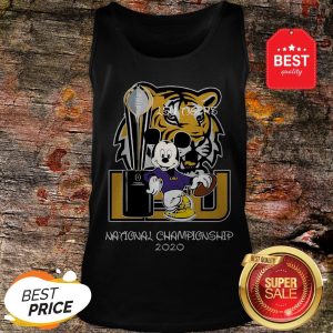 Official Mickey Mouse LSU Tigers National Championship 2020 Tank Top
