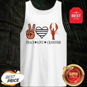 Official Peace Love Crawfish Tank Top