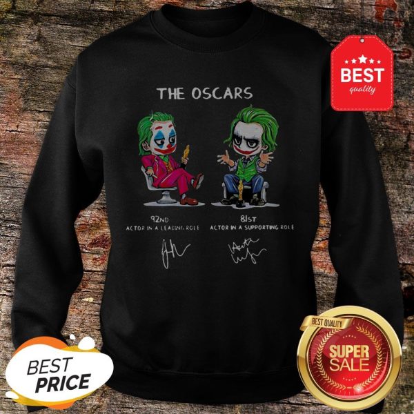 Official The Oscar 92nd Actor In Leading Role 81st Actor In A Supporting Role Sweatshirt