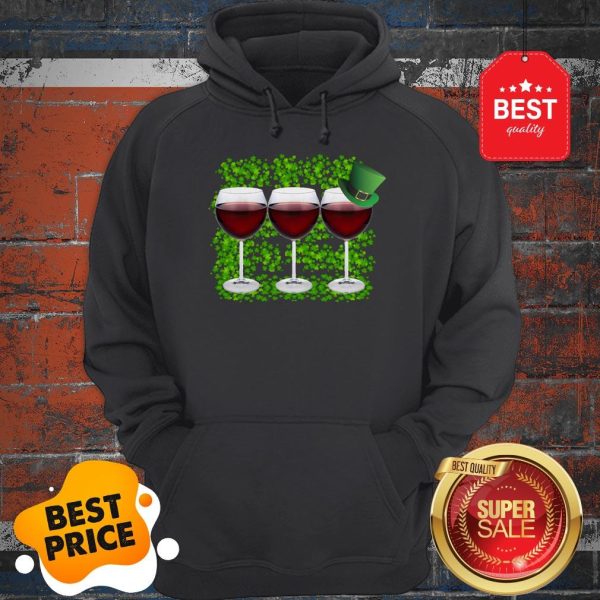 Official Wine Glass Irish Happy St. Patrick’s Day Hoodie