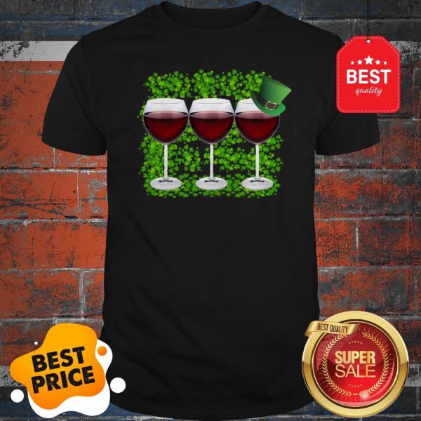 Official Wine Glass Irish Happy St. Patrick’s Day Shirt