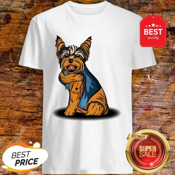 Official Yorkshire Terrier Tattoos I Love Mom Shirt