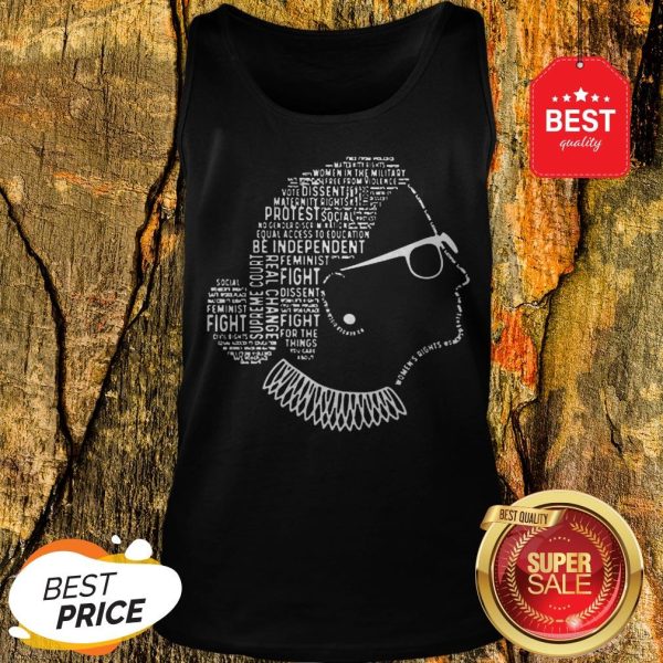 Pretty Be Independent RBG Silhouette Tank Top