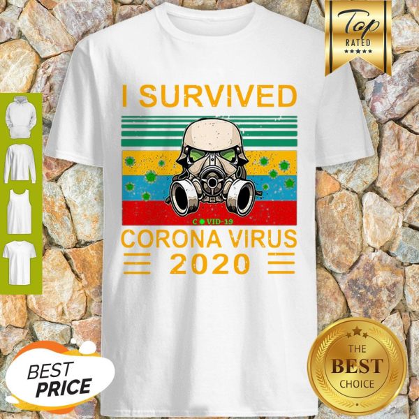 Stormtrooper I Survived Covid-19 Coronavirus 2020 Vintage Shirt