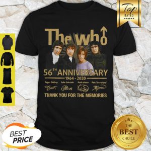 The Who 56th Anniversary 1964 2020 Signatures Thank You For The Memories Shirt