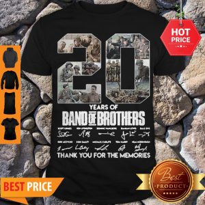 20 Years Of Band Of Brothers Thank You For The Memories Signatures Shirt