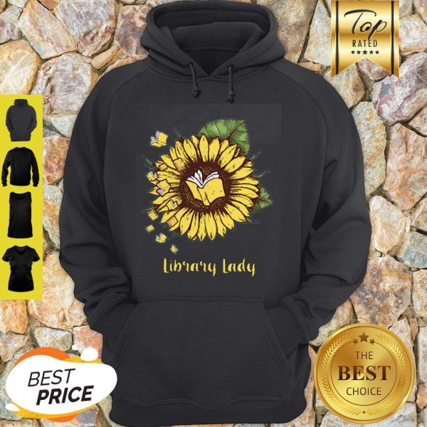 Official Sunflower Book Library Lady Hoodie