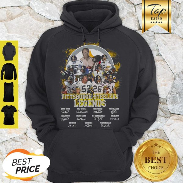 Pittsburgh Steelers Legends All Team Player Signatures Hoodie