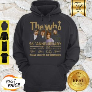 The Who 56th Anniversary 1964 2020 Signatures Thank You For The Memories Hoodie