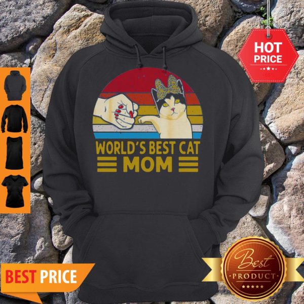 Vintage World’s Best Cat Mom Hoodie