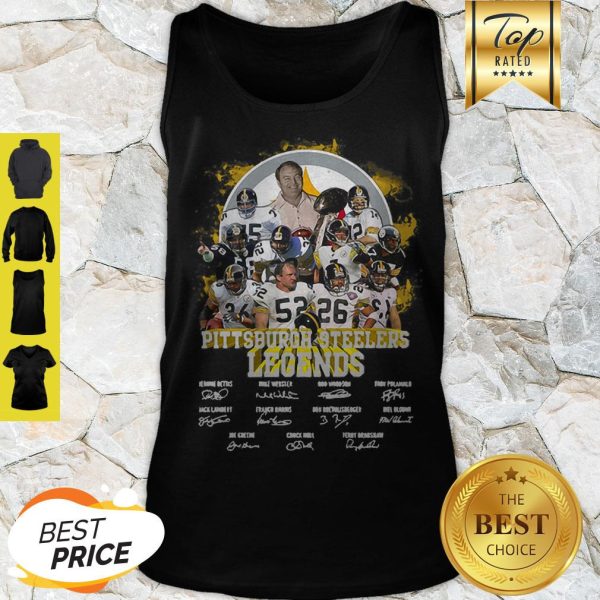 Pittsburgh Steelers Legends All Team Player Signatures Tank Top