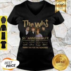The Who 56th Anniversary 1964 2020 Signatures Thank You For The Memories V-neck