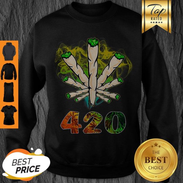 Official Weed Cannabis 420 Weed Day Sweatshirt