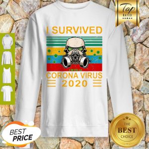 Stormtrooper I Survived Covid-19 Coronavirus 2020 Vintage Sweatshirt