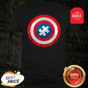 Autism Awareness Superhero Puzzle Shield Gift Shirt