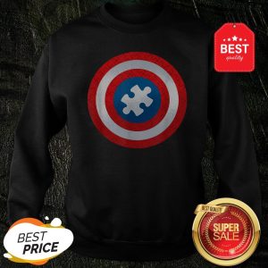 Autism Awareness Superhero Puzzle Shield Gift Sweatshirt