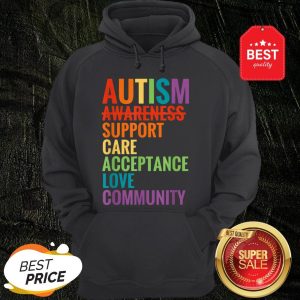 Autism Awareness Support Care Acceptance Ally Gift Hoodie