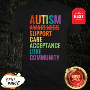 Autism Awareness Support Care Acceptance Ally Gift Shirt