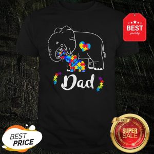 Autism Awareness Support Dad Elephant Gift ShirtAutism Awareness Support Dad Elephant Gift Shirt