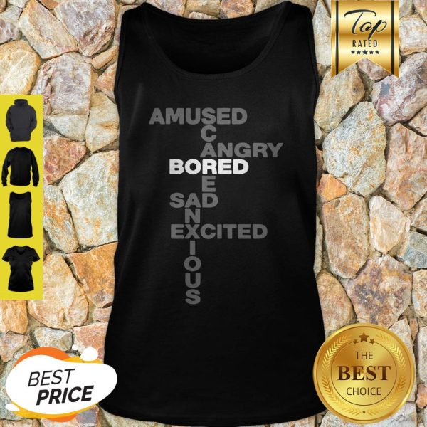 Bored Amused Angry Sad Excited Anxious Scared Ww Mood Tank Top