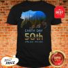 Brown Bear Silhouette Earth Day 50th Anniversary April 22nd Shirt