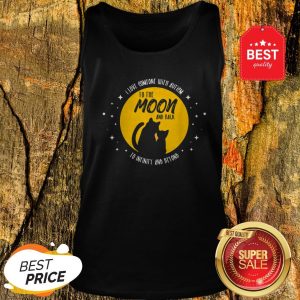 Cat Moon And Back I Love Someone With Cool Autism Gift Tank Top