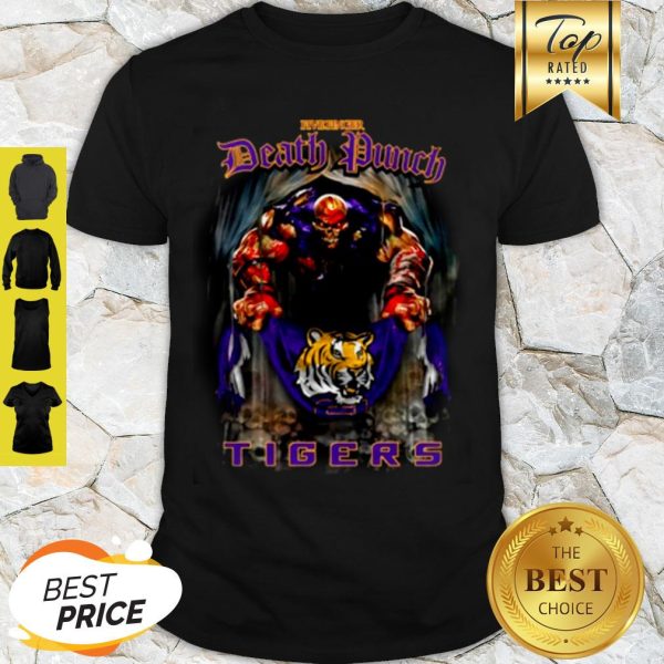 Five Finger Death Punch Holding LSU Tigers Flag Shirt