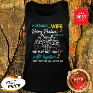 Husband And Wife Riding ATVS Partners For Life Together Tank Top