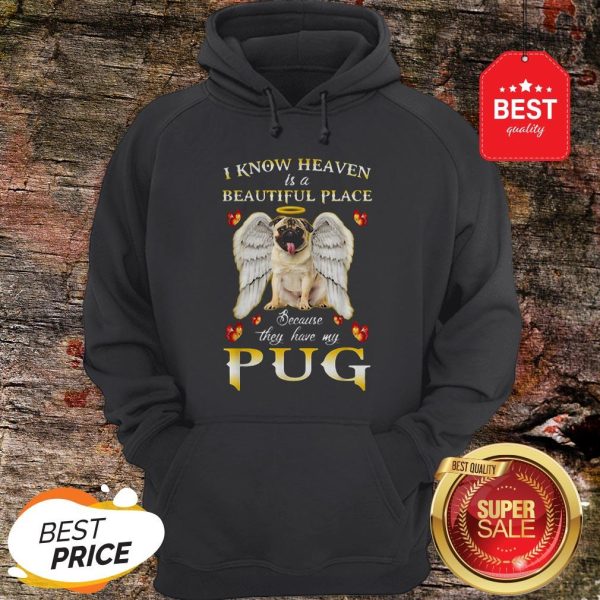 Nice I Know Heaven Is A Beautiful Place Because They Have My Pug Hoodie