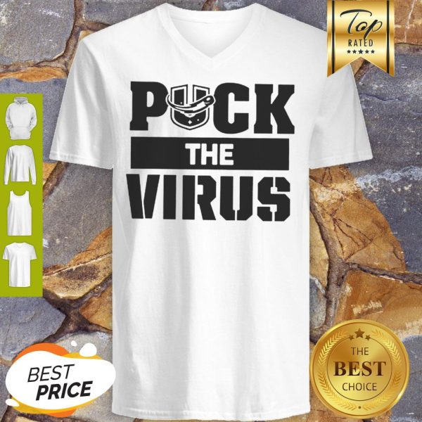 Nice Puck The Virus Covid-19 V-neck