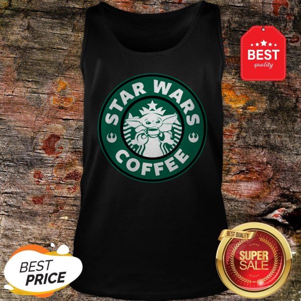Official Baby Yoda Star Wars Coffee Starbucks Logo Tank Top