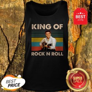 Official Elvis Presley King Of Rock N Roll Vintage Tank Top