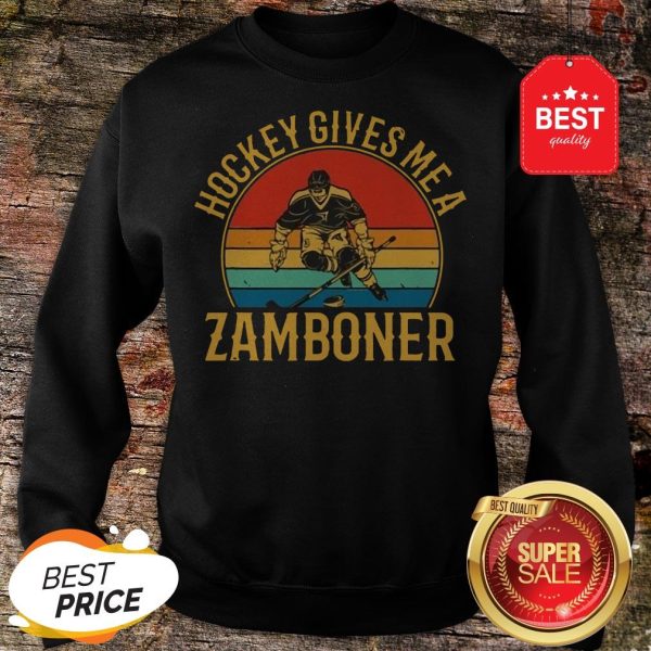 Official Hockey Gives Me A Zamboner Vintage Sweatshirt