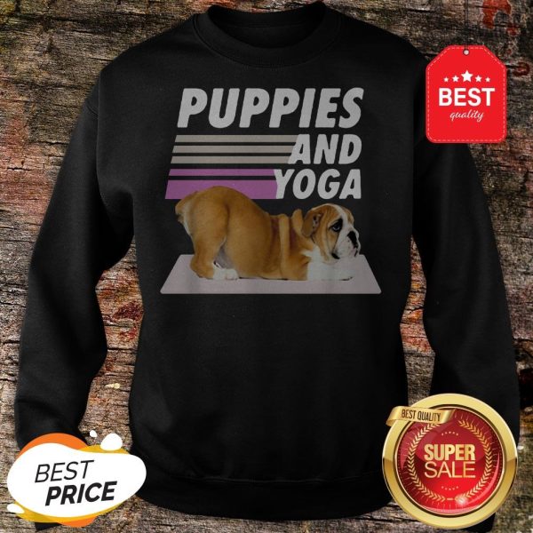 Official Juvenile Dog Puppies And Yoga Sweatshirt