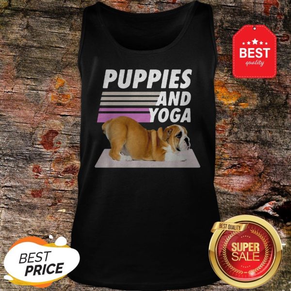 Official Juvenile Dog Puppies And Yoga Tank Top